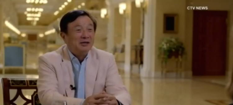 Huawei Founder Ren Zhengfei in an interview with CTV news