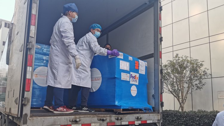 Wuhan medical workers received supplies from Direct Relief