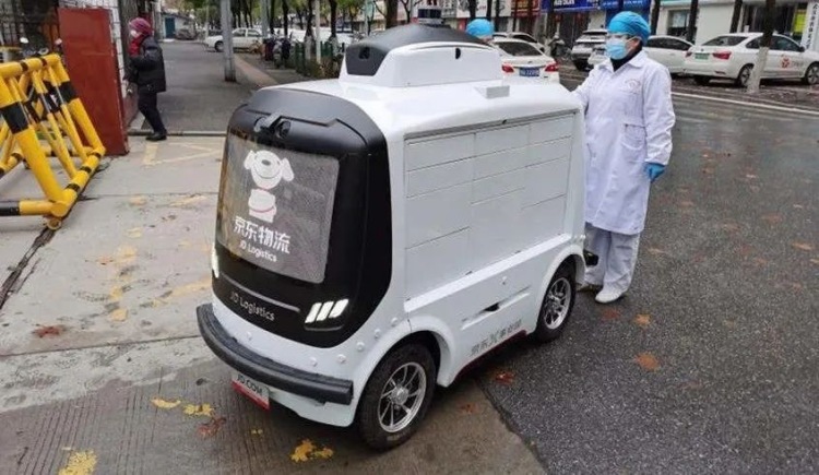 JD Unmanned Package Delivery Vehicle/Photo Credit: Cheyou Jiayou