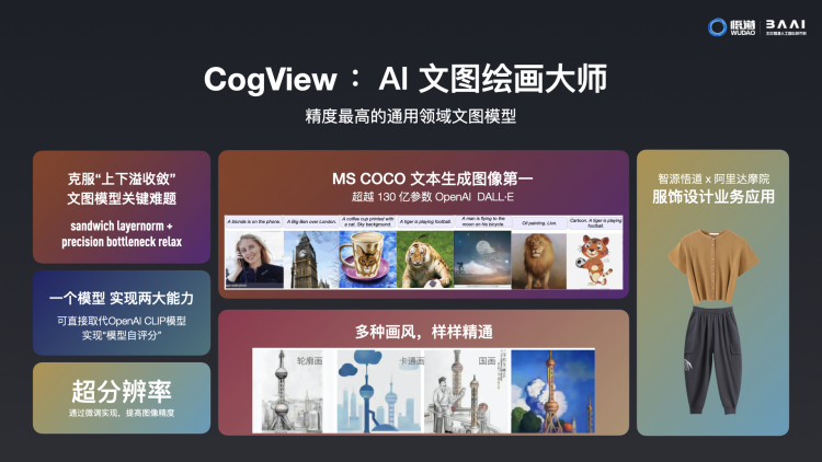 A brief, Chinese introduction of CogView. Image via handout.