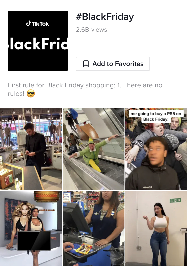 #BlackFriday on TikTok