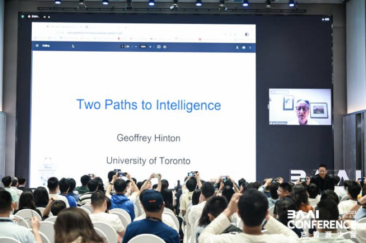 Geoffrey Hinton's speech at the conference