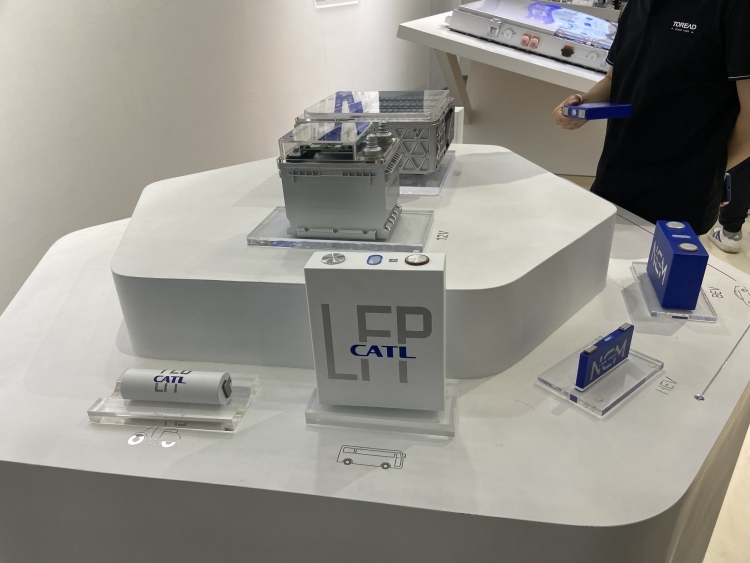 CATL battery products mounted in a variety of vehicle types